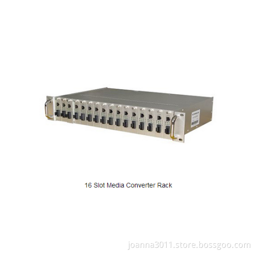14 Slot Rackmount Chassis Fiber Optic Media Converter